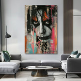 Immagine KISS - Caos sul palcoscenico | 100% originale dipinto ad acrilico